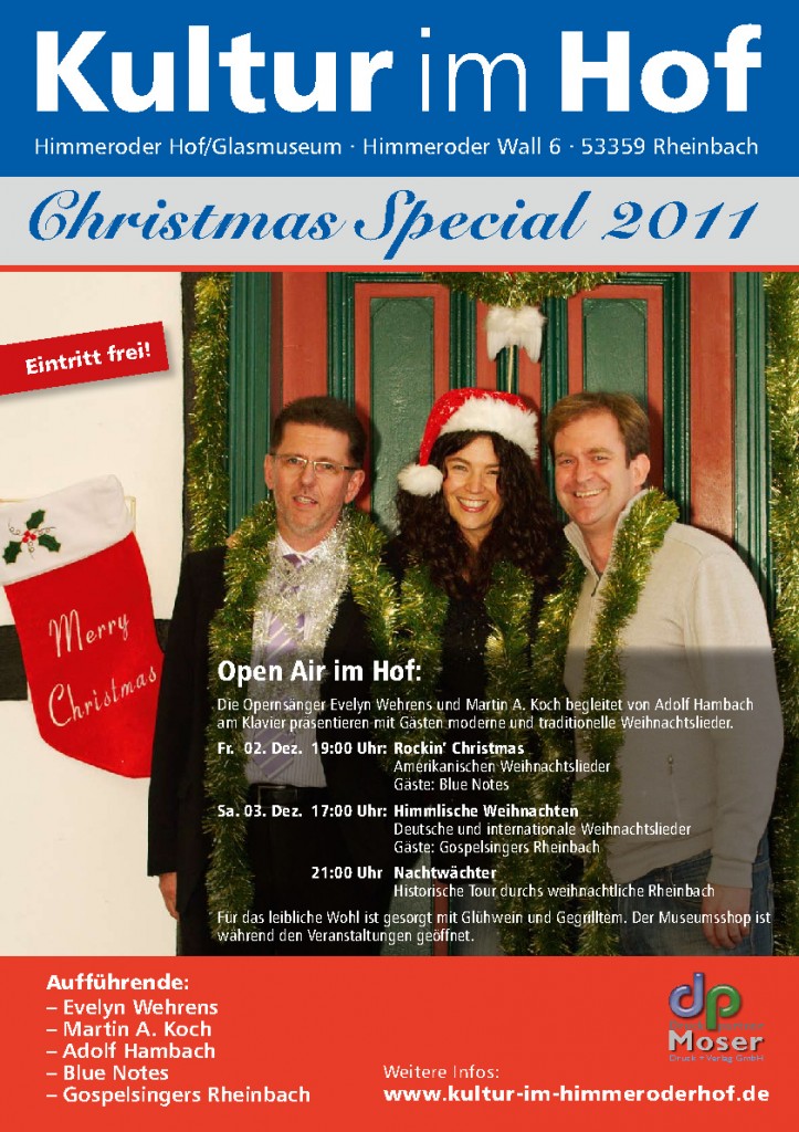 Plakat für Christmas Special im Dezember 2011